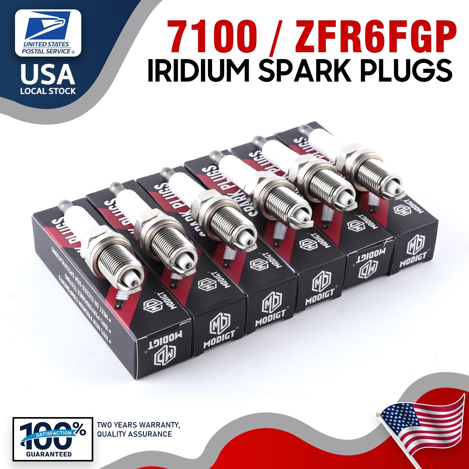 6PCS OEM ZFR6FGP Iridium Spark Plugs Fit NGK 7100 For Ram Jeep Dodge Honda 01-13
