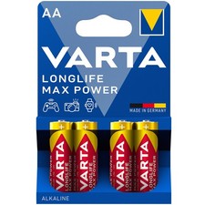 Varta Longlife Max Power AA LR6 Mignon Batterien 4er Pack Alkaline 1 5V Geraete