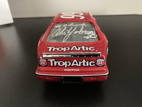 Dick Trickle Cale Yarborough 2x Signed 1991 Phillips 66 Pontiac 1/24 Diecast - Picture 7 of 9