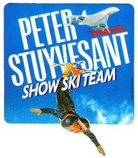 1980's Freestyle SKI STICKER Peter Stuyvesant Show Team Concorde Vintage FRANCE