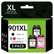 901XL Ink Cartridges for HP 901 Ink Officejet J4580 J4660 J4680 4500 J4680c Lot