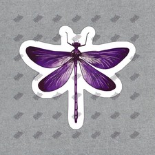 Beautiful Purple Dragonfly Vinyl Sticker Decorative Decal for 543851