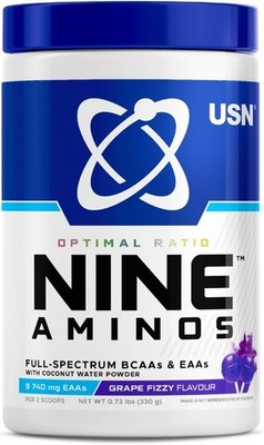USN Nine Aminos - BCAA Aminosäuren & EAA Essential Powder with... 