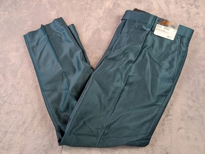 Egara Pants Men's 38x30 Emerald Skinny Fit Stretch Dress Flat Front Trousers