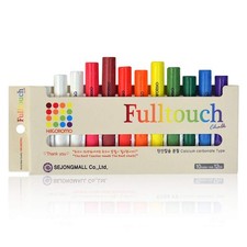 Hagoromo Fulltouch Color Chalk - Non-Toxic 12 Pcs/10 Color Mix 1 Box, Dustless