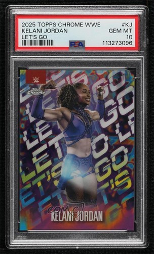 Kelani Jordan #LG-KJ 2025 Topps Chrome WWE Let’s Go card