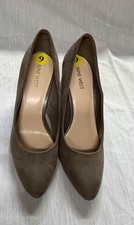 Nine West Margot Pointed Toe Suede Dress Pumps in Taupe