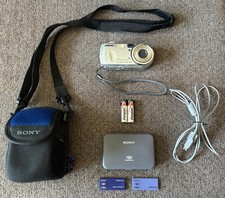 Sony Cyber-Shot DSC-P73: Digital Camera w/ Bag, 2 Cards, Case, Cable, Batteries