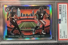 2024 Panini Donruss Optic - Downtown Duos Mike Vick, Michael Penix Jr. #14 (RC)