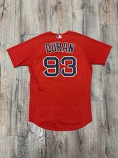 Jarren Duran ROOKIE 2021 Game Used Worn Issued Jersey Boston Red Sox PHOTOMATCH