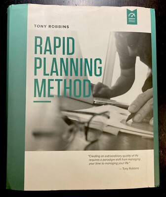 Tony Robbins Rapid Planning Method [RPM] Planner Set Never Used NEW