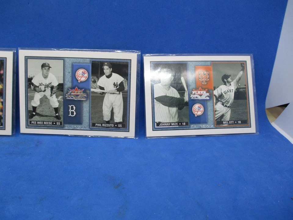 2002 Fleer Fall Classic Rival Factions 8 Card Lot w Gehrig, Ryan, Robinson, Foxx - Image 3 of 4
