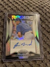 James Norwood 2019 Prizm #RA-JN Rookie refractor Auto  Cubs