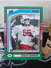 2024 Panini Donruss Darius Robinson Press Proof Green Rated Rookie RC #381
