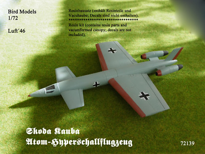 Skoda Kauba Atom-Hyperschallflugzeug   1/72 Bird Models Resinbausatz / resin kit