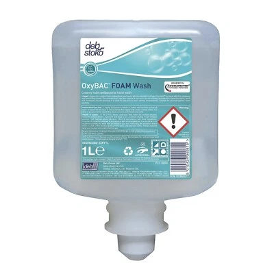 DEB SCJ Deb OxyBAC Antimicrobial, Anti Viral Handwash 1 Litre Cartridge Refill