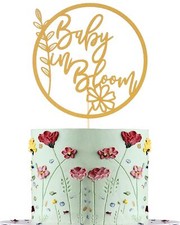 Baby in Bloom Cake Topper - Flower Theme Baby Shower Cake Topper, Floral Baby...