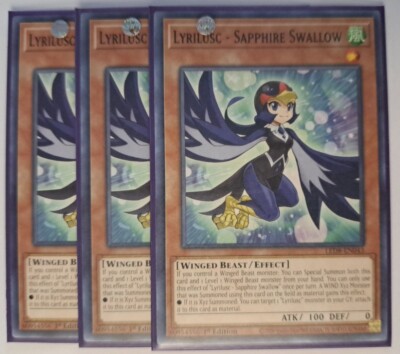 Yu-Gi-Oh! Lyrilusc – Sapphire Swallow LED8-EN043 Common Card – 1st Edition