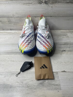 Adidas Predator Edge.1 SG AI Tigua Soccer Cleats White GW1014 Men's Size: 10 New