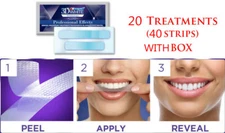 Crest 3D Whitestrip White Luxe Whitening Professional Effects 20 Pouch 40 Strips