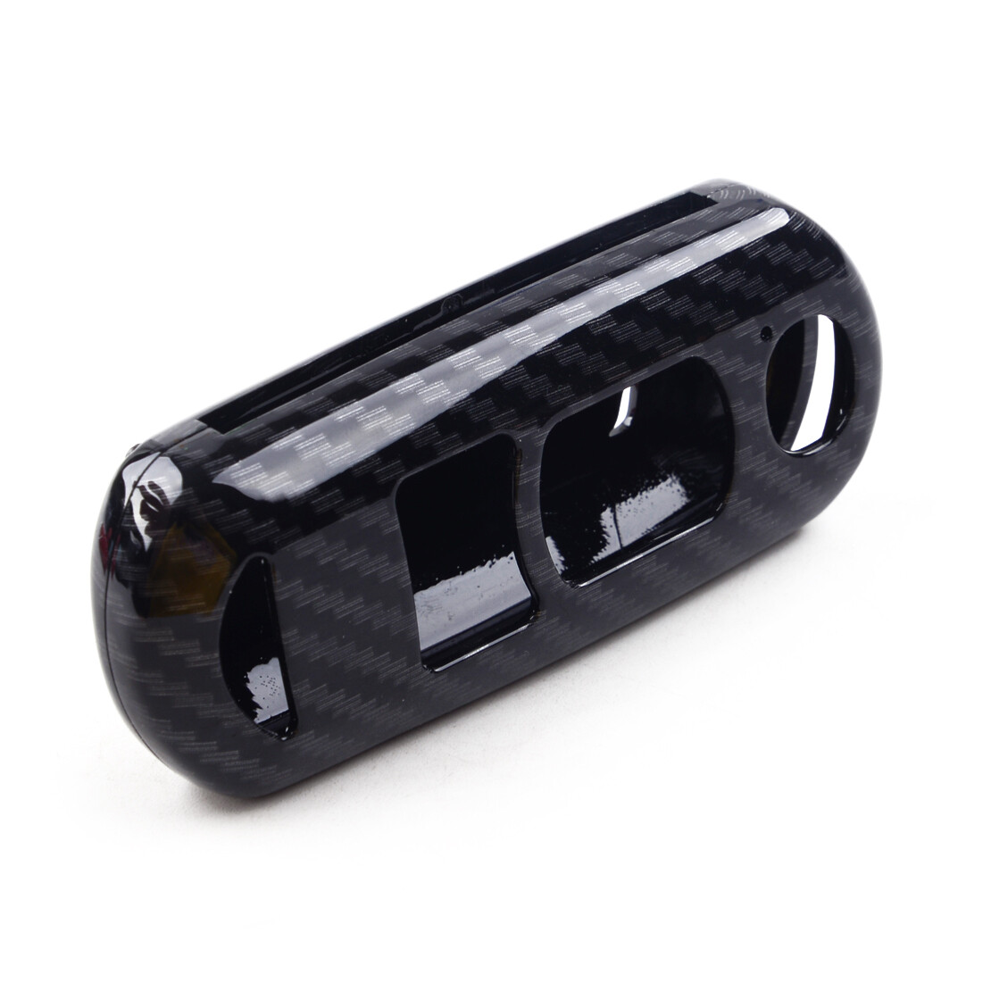 Carbon Fiber Key Fob Case Cover For Toyota Tacoma, Tundra, RAV4 – Hard ABS Shell With Black Silicone Buttons (New)