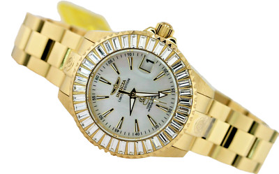 NEW INVICTA 47294 LIMITED AUTOMATIC GOLD TONE  DIVER 300M STEEL WATCH 38MM MOP