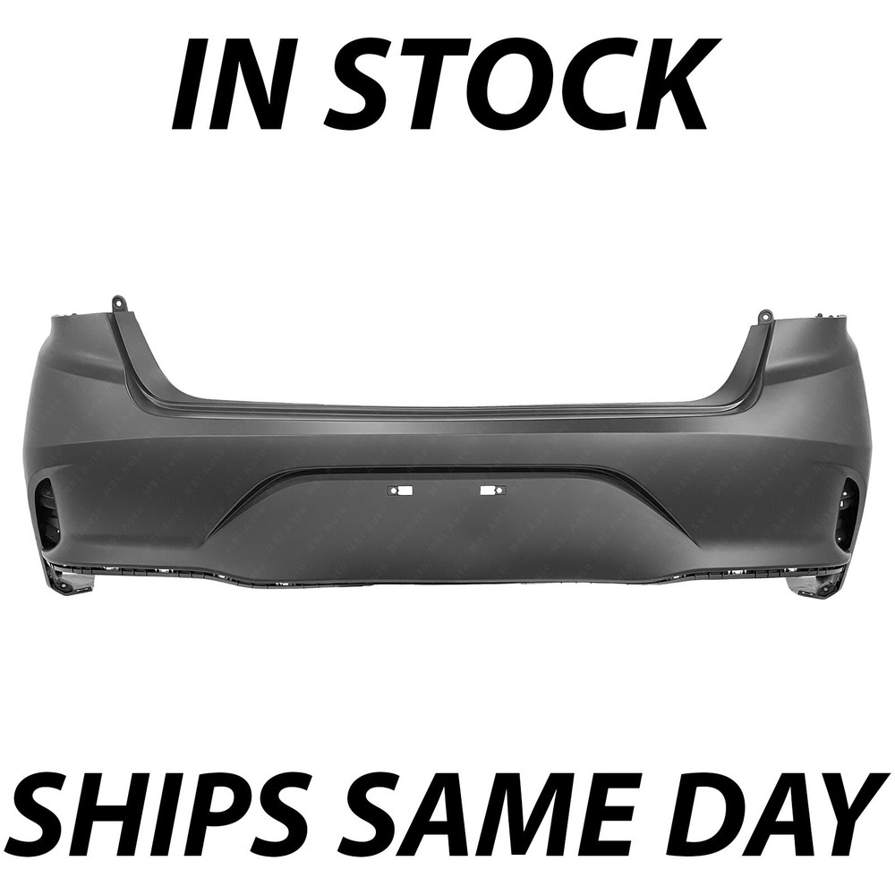 NEW Primered - Rear Bumper Cover Replacement for 2018 2019 Hyundai Sonata 18 19