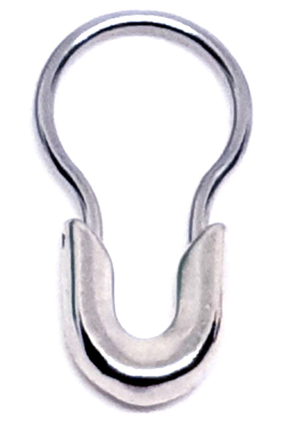Safety Pin Style Septum Piercing 316L Surgical Steel 18g (1mm)  5/16"" 8mm