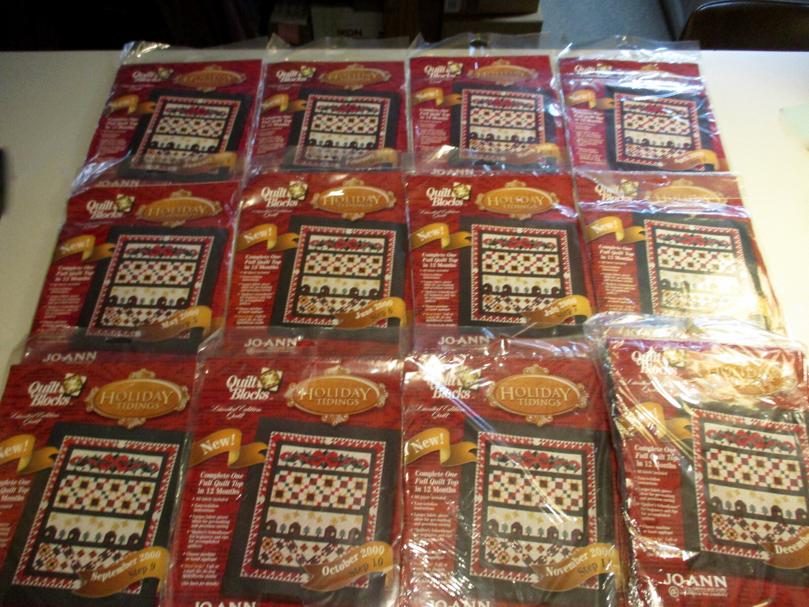 JoAnn Fabrics 2000 Block of Month Holiday Tidings Quilt 112 Retired