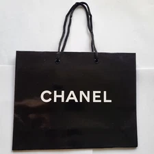 NEW Chanel Gift Bag Classic Black  Empty Paper Bag Shopping