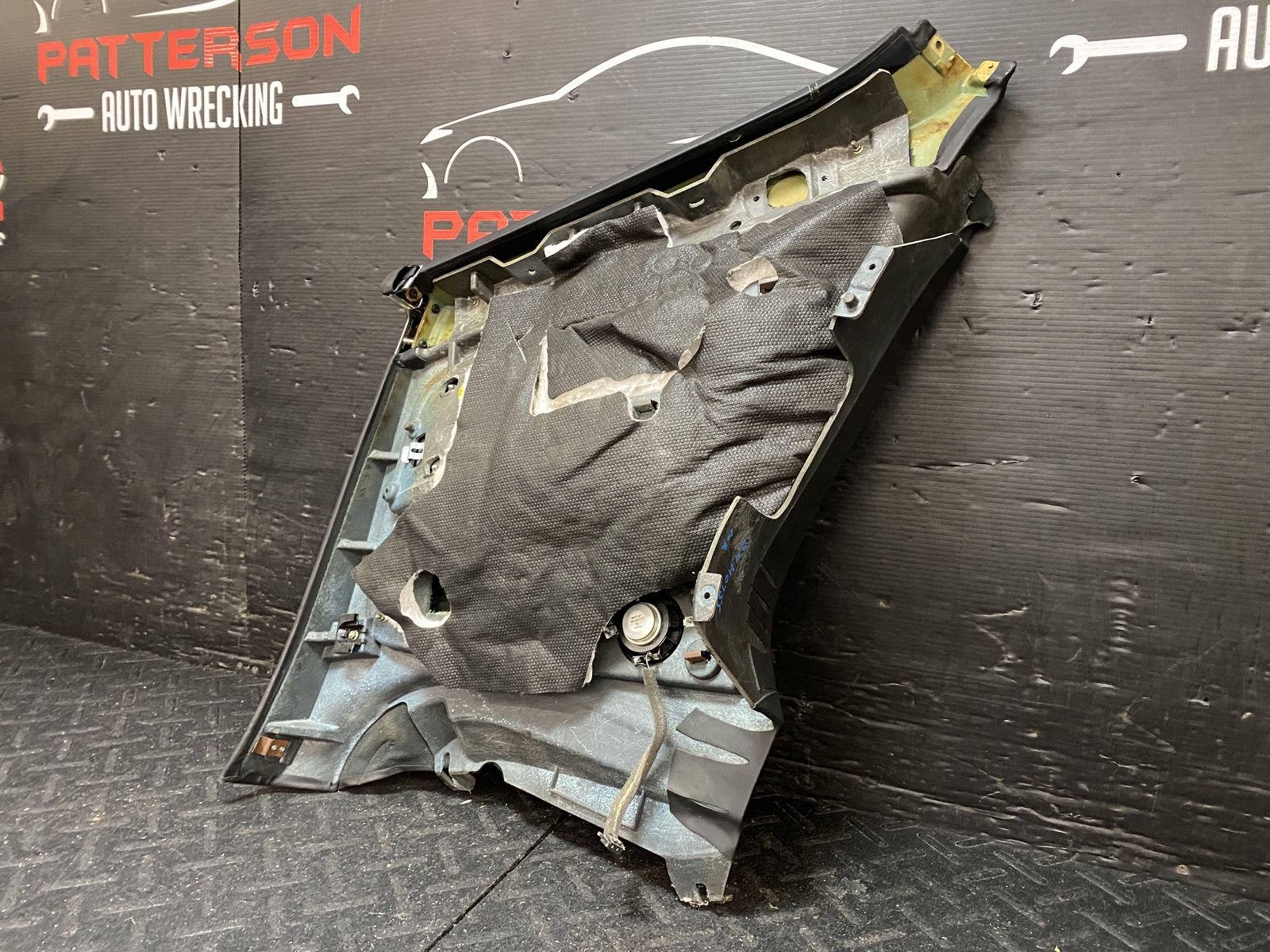 04-10 BENTLEY CONTINENTAL GT LEFT DRIVER INTERIOR QUARTER PANEL TRIM PANEL BLACK