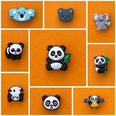 Schuhstecker/Shoe Charms/Pins für Clogs TIERE/PANDABÄR/KOALABÄR