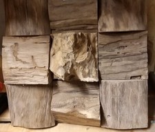 Abstract teak wood wall hanging tile wall mural wood art abstract hanging 30cm