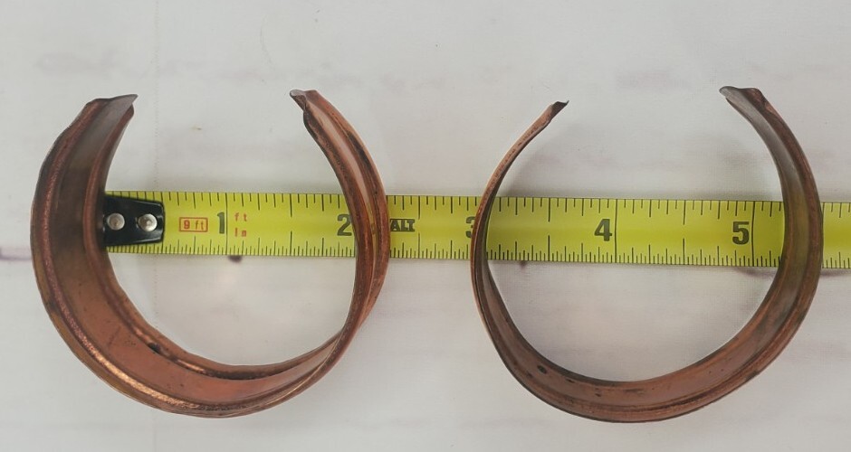 2 - Solid Copper Bangle Bracelet Adjustable Cuffs… - image 10