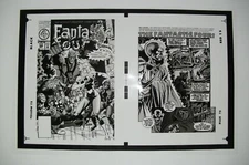 Original Production Art FANTASTIC FOUR #388 cover & splash, PAUL RYAN art, 11x17