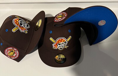 NEW ERA  Pittsburgh Pirates THREE GOLGEN DECADES Custom 59Fifty BROWN/BLUE NEW