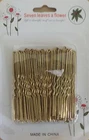 100 Gold Waved Hair Grips Slides U shape Clips Bun Wavy Pins pitching jura salon