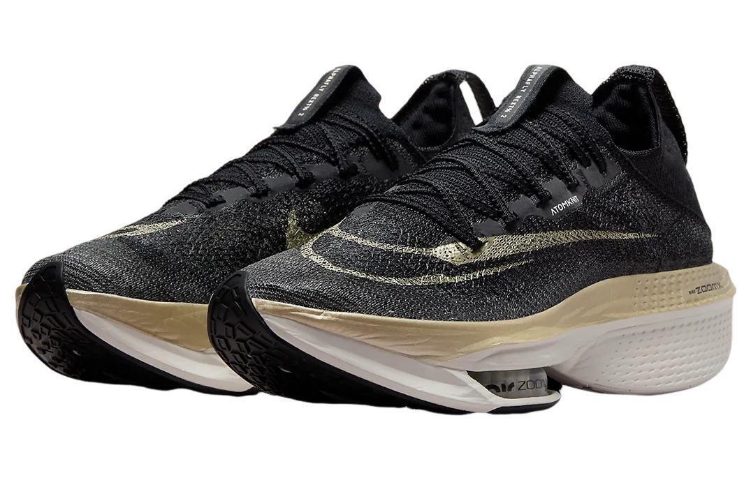 Nike Air Zoom Alphafly Next% 2 Black Metallic Gold Grain Nike Air Zoom Alphafly Next% 2 Black Metallic Gold Grain
