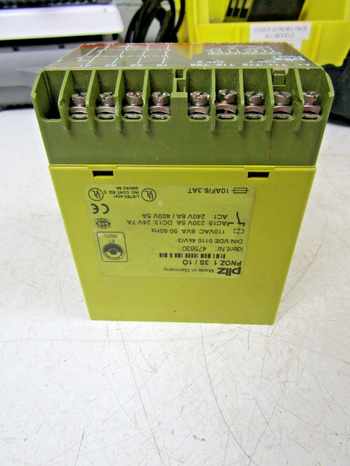 🔥PILZ PNOZ 1 3S / 1ö SAFETY RELAY 6VA 110 VAC 475630