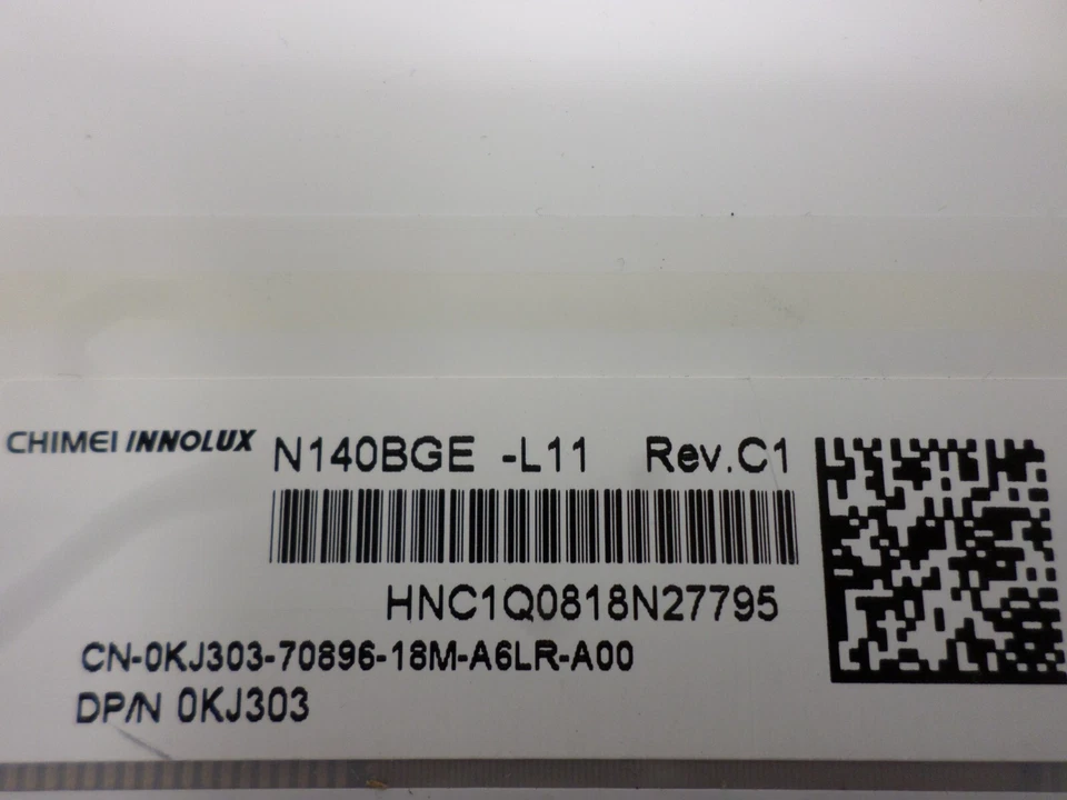 USED CHI MEI N140BGE-L11 14.0" Laptop Screen - Image 4 of 4