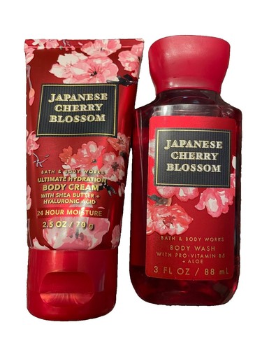Bath & Body Works Japanese Cherry Blossom Body Cream 2.5 oz Travel