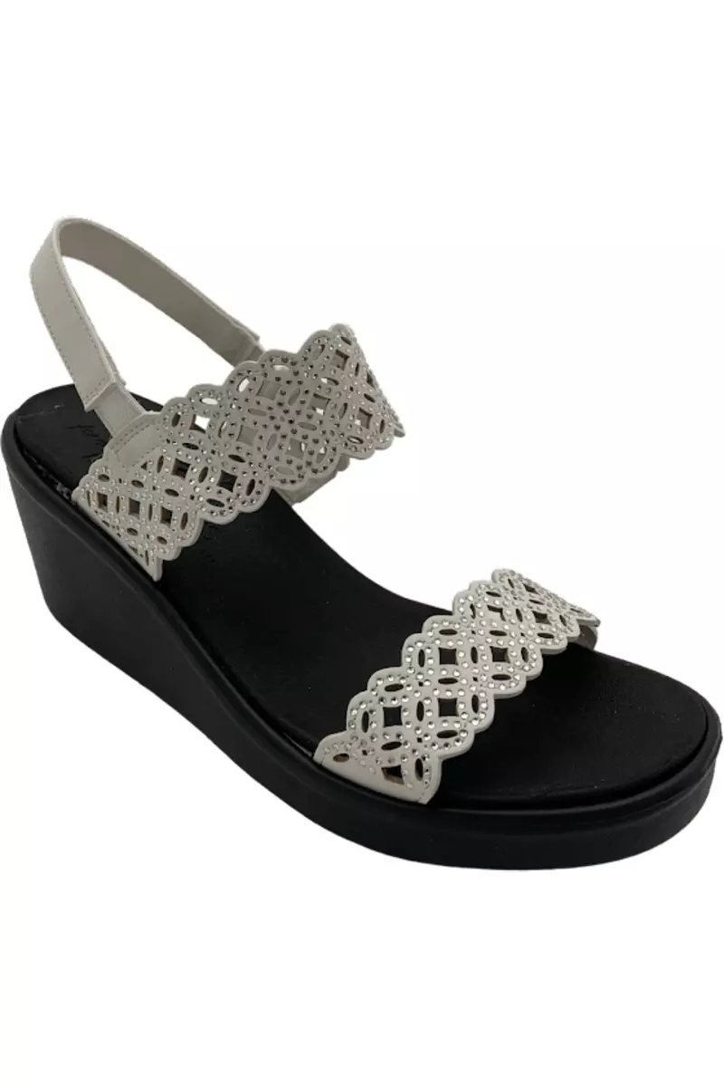 Skechers rhinestone wedge hotsell