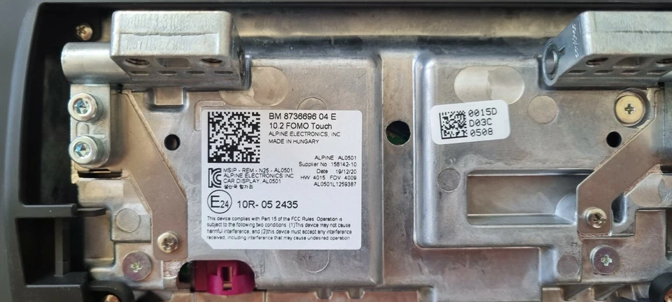 Monitor trasero táctil RSE BMW G11 G30 G05 G06 G07 8736696 F95 F90 NUEVO Foto 4 de 4