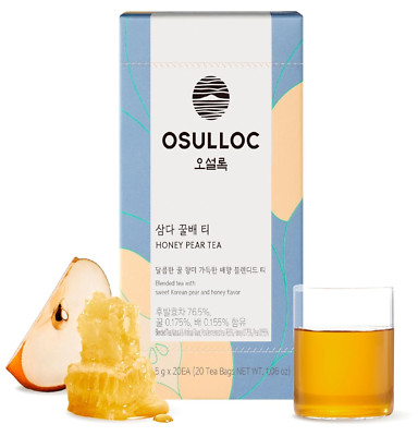 OSULLOC Honey Pear Tea (Sweet Pear & Honey Flavor), Fruit tea Blend, Premium Tea