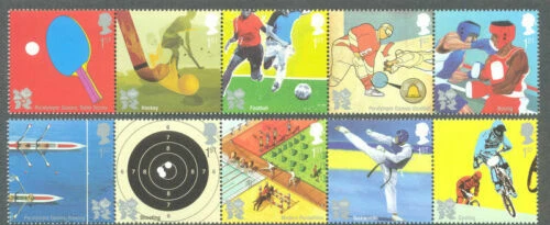 Mint Never Hinged/MNH Olympics British Elizabeth II Stamps