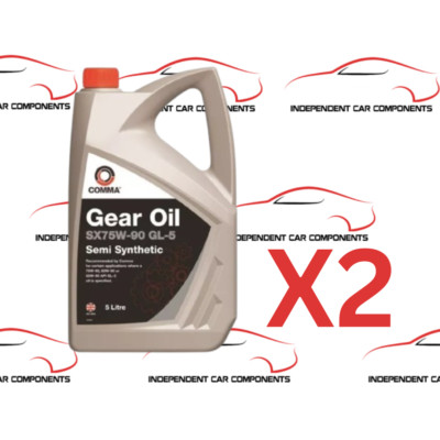 X2 COMMA SX75W-90 GL-5 High Performance Gear Oil - 5 Litre - SX5L