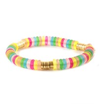 Multi Color Mix Multi Bead Stretch Bracelet for Women