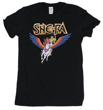 Masters of the Universe Adult New T-Shirt - SHE-RA SHERA Rides Swift Wind