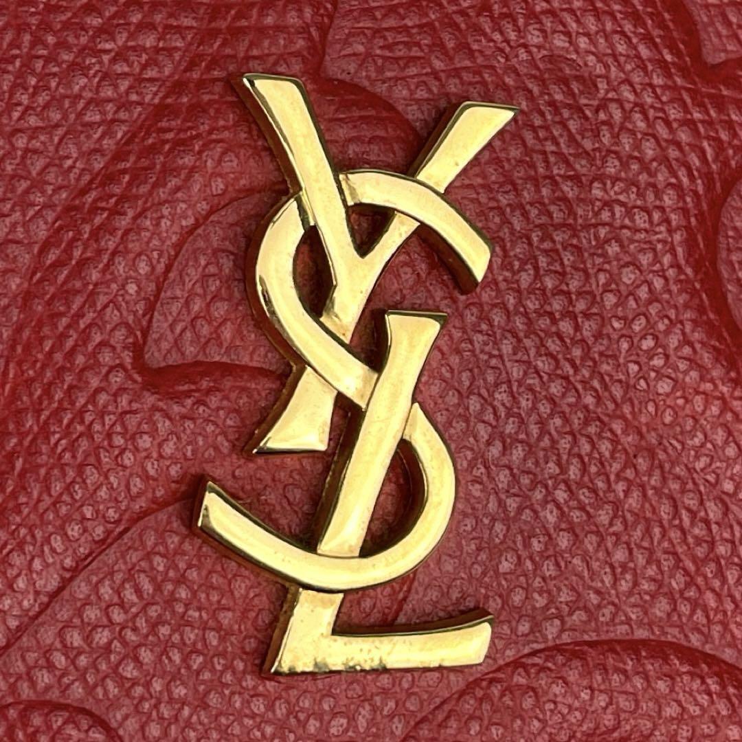 Autentica borsa a tracolla arabesca YVES SAINT LAURENT in pelle carta di garanzia YSL