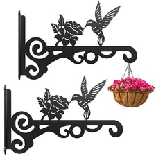 2-Pack Aesthetic Wall Plant Hanger Indoor and Outdoor – 10 Inch Metal Hanging